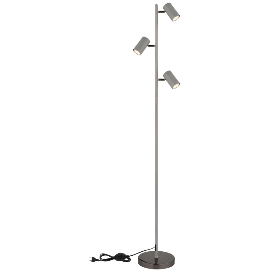 Globo - Lámpara de pie 3xGU10/5W/230V gris