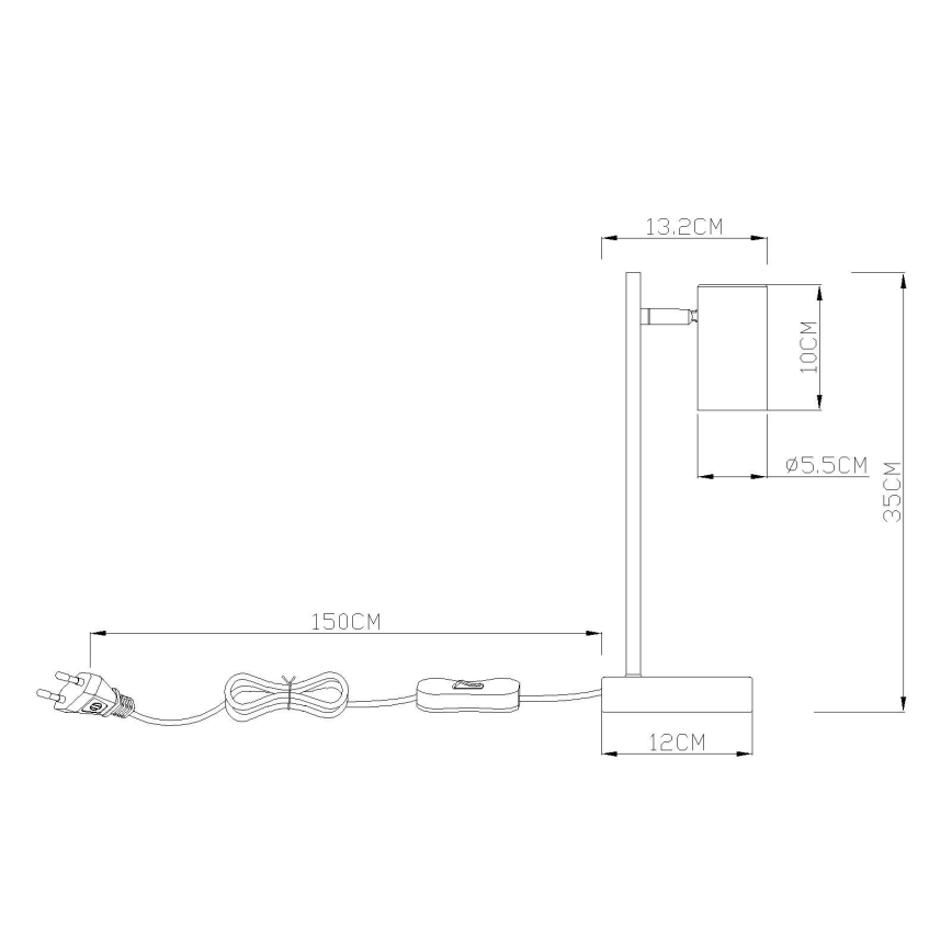 Globo - Lámpara de mesa 1xGU10/5W/230V naranja