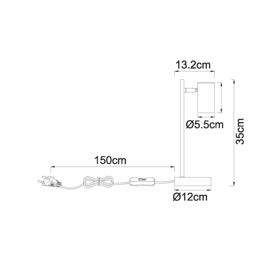 Globo - Lámpara de mesa 1xGU10/5W/230V beige