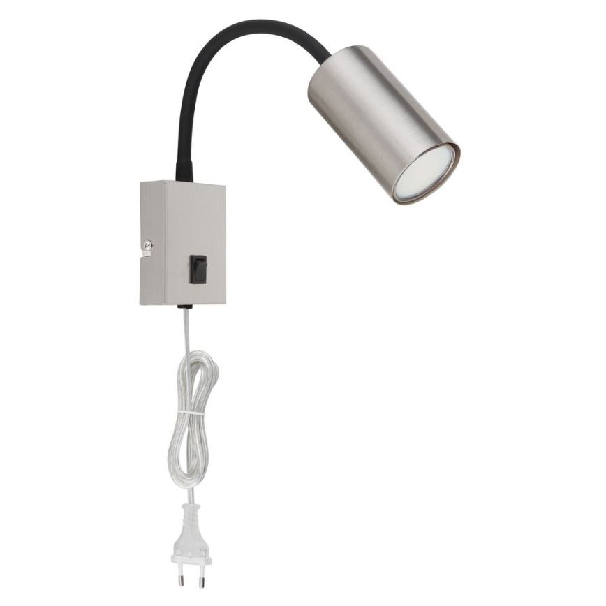 Globo - Aplique flexible 1xGU10/25W/230V negro/cromo mate