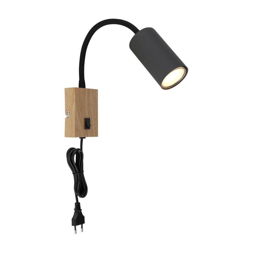 Globo - Aplique flexible 1xGU10/25W/230V gris/marrón