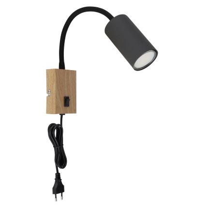 Globo - Aplique flexible 1xGU10/25W/230V gris/marrón