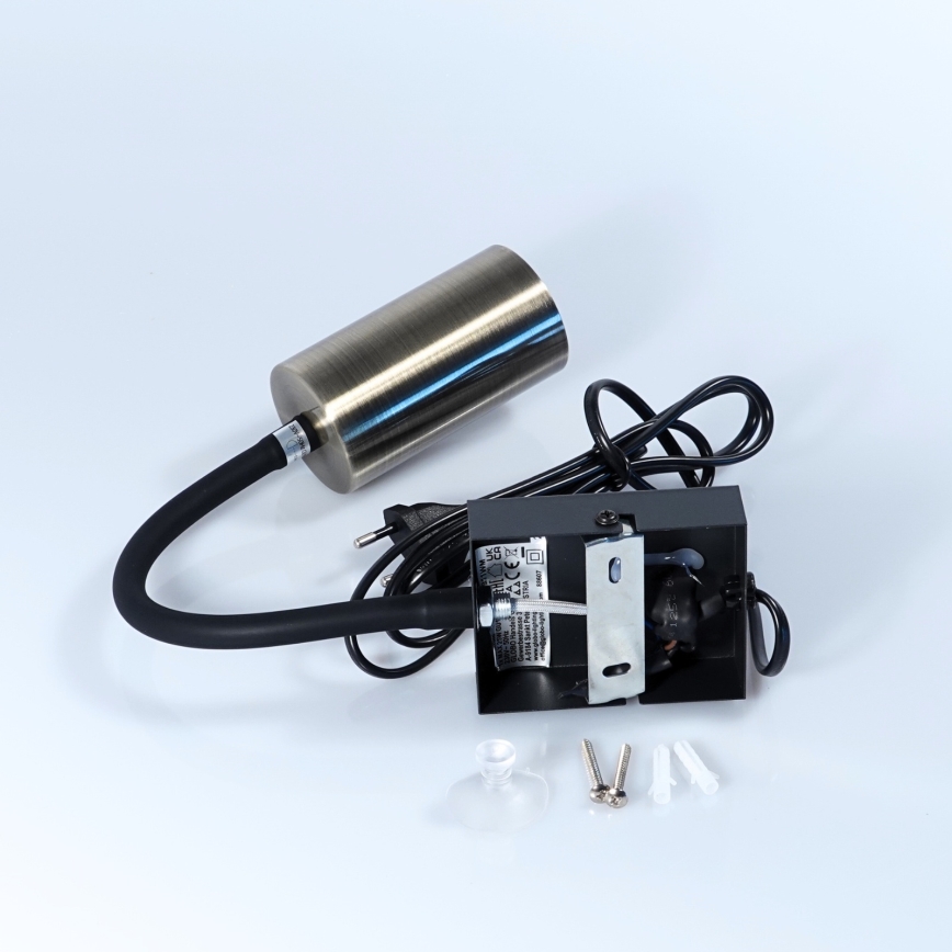 Globo - Aplique flexible 1xGU10/25W/230V negro/latón