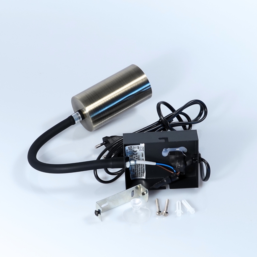 Globo - Aplique flexible 1xGU10/25W/230V negro/latón