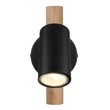 Globo - Lámpara de pared con foco 1xGU10/5W/230V madera/metal