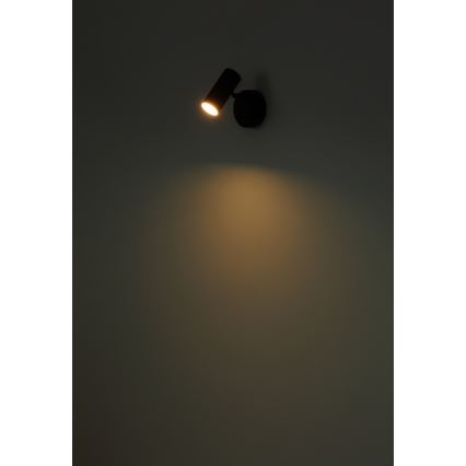 Globo - Foco de pared LED recargable y regulable LED/0,4W/3,7V 1800 mAh negro