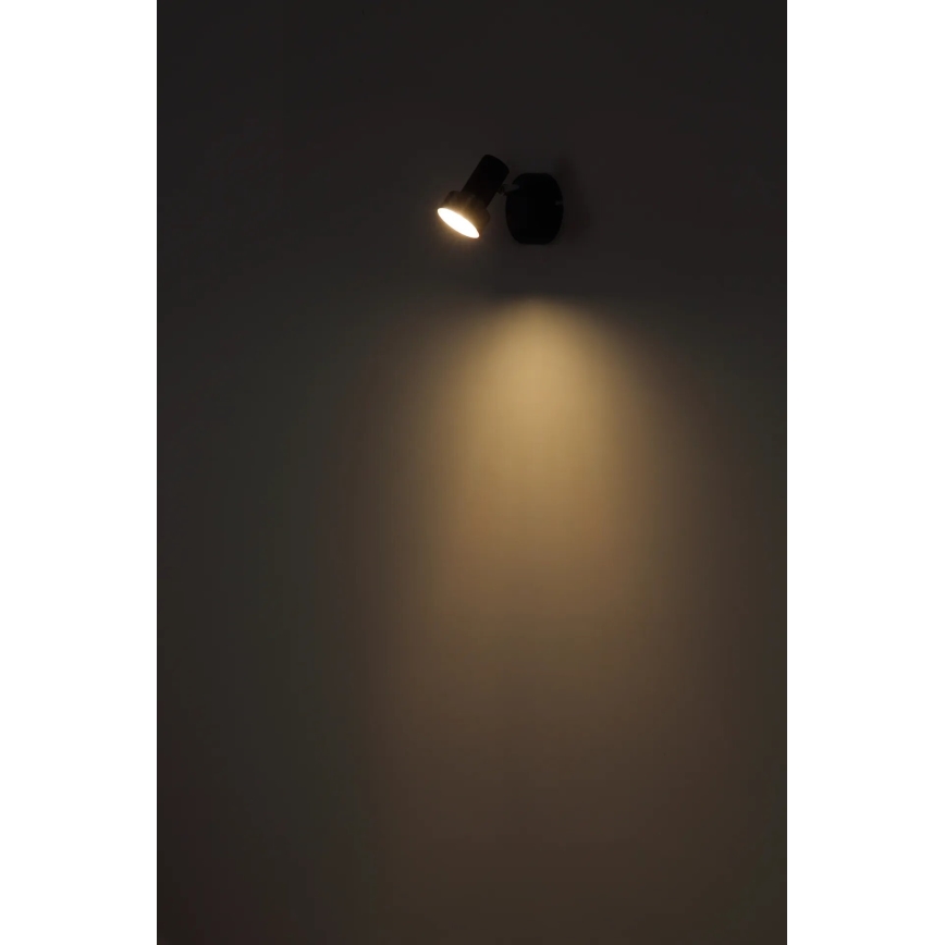 Globo - Foco de pared 1xGU10/25W/230V negro/dorado