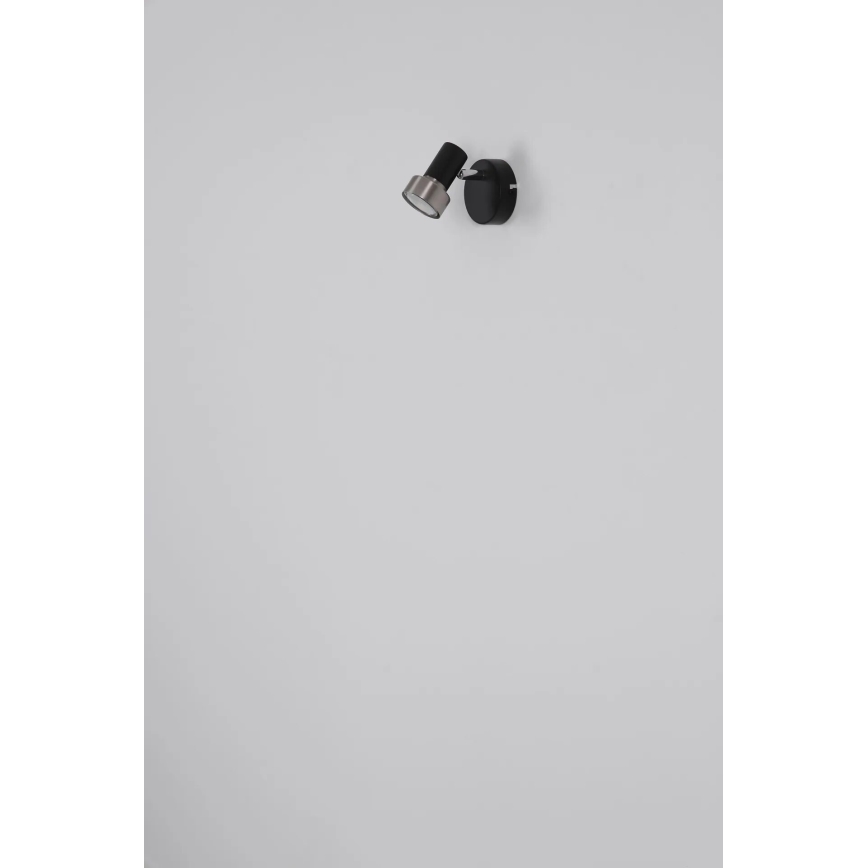 Globo - Foco de pared 1xGU10/25W/230V negro/dorado