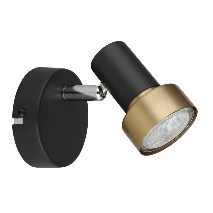 Globo - Foco de pared 1xGU10/25W/230V negro/dorado