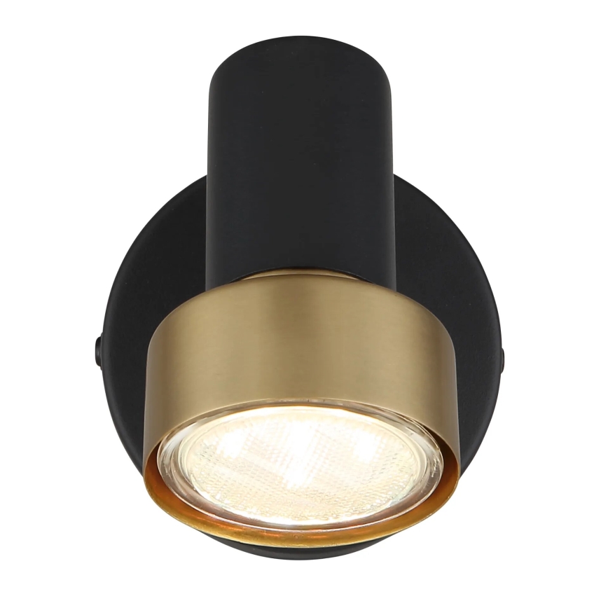 Globo - Foco de pared 1xGU10/25W/230V negro/dorado