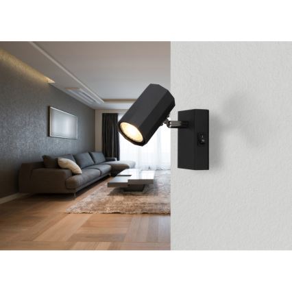 Globo - Foco de pared 1xGU10/25W/230V negro
