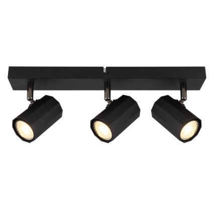 Globo - Foco 3xGU10/25W/230V negro