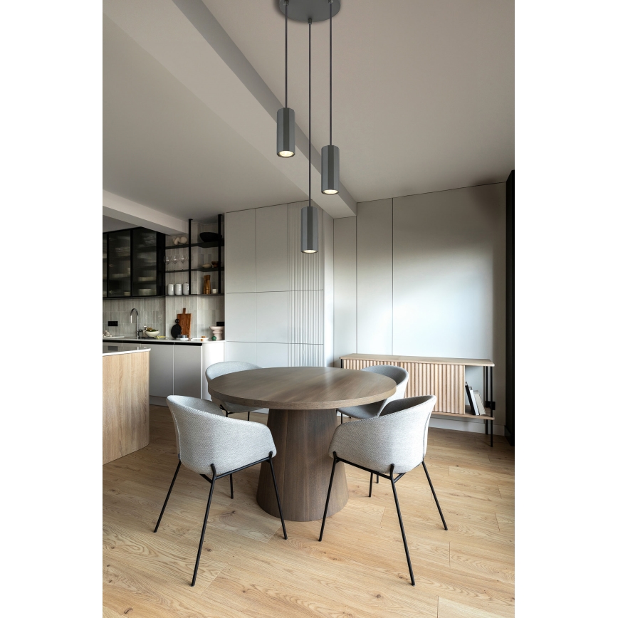 Globo - Lámpara colgante 3xGU10/25W/230V negro