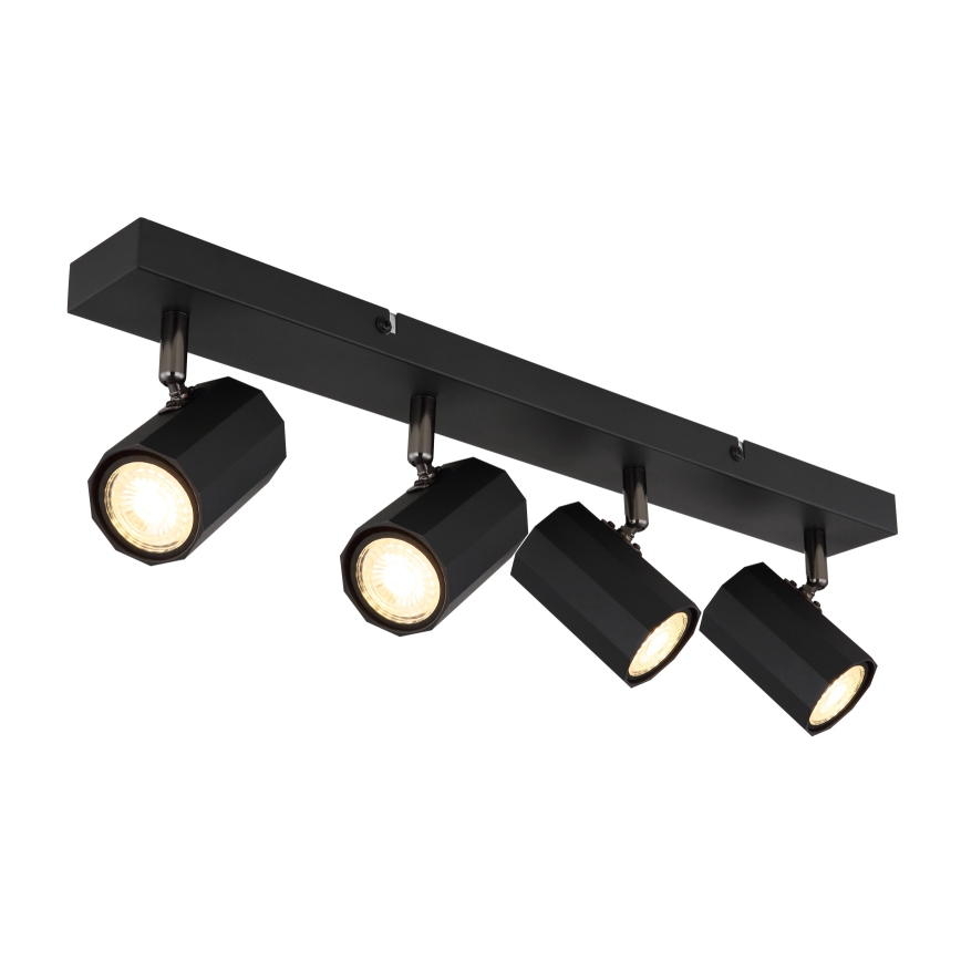 Globo - Foco 4xGU10/25W/230V negro