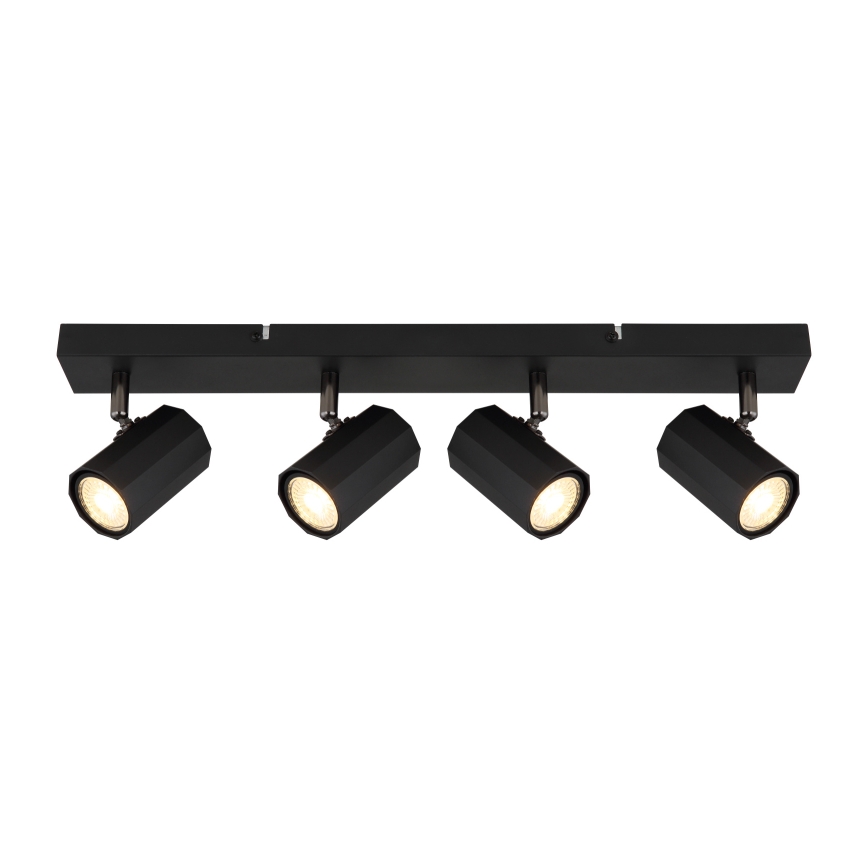 Globo - Foco 4xGU10/25W/230V negro