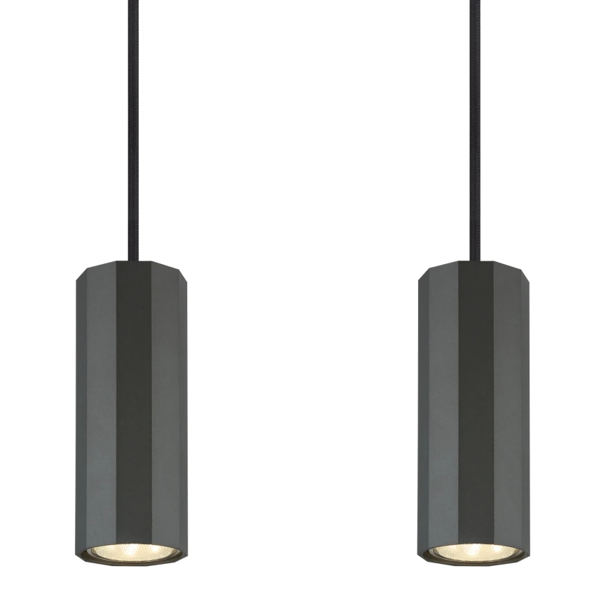 Globo - Lámpara colgante 4xGU10/25W/230V negro