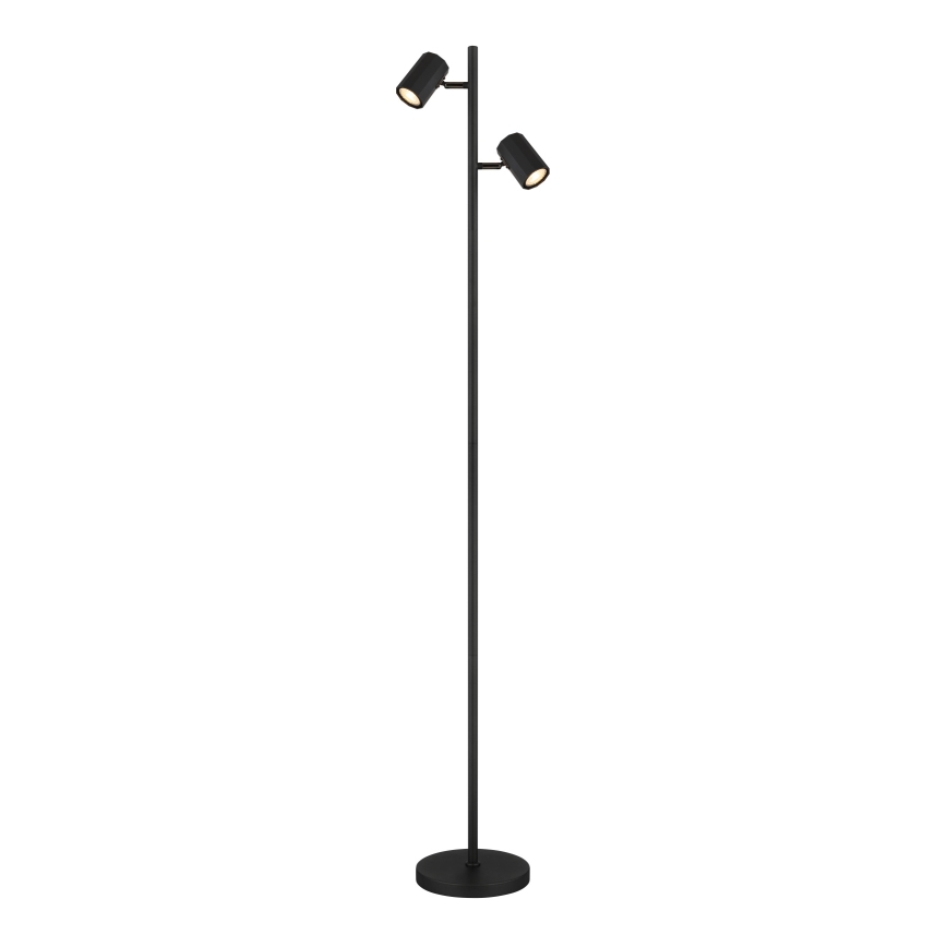 Globo - Lámpara de pie 2xGU10/5W/230V negro