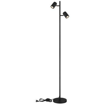 Globo - Lámpara de pie 2xGU10/5W/230V negro