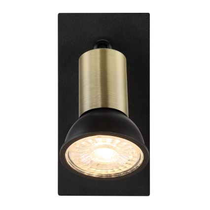 Globo - Foco de pared 1xGU10/35W/230V negro/latón