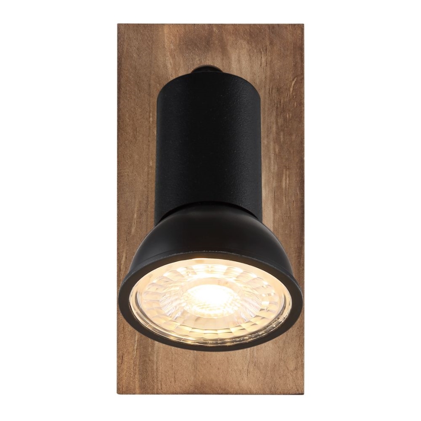 Globo - Foco de pared 1xGU10/35W/230V madera/negro