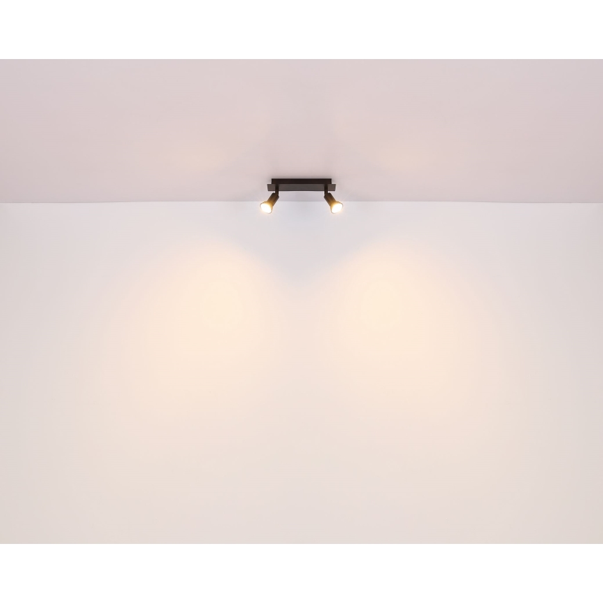 Globo - Foco 2xGU10/35W/230V negro