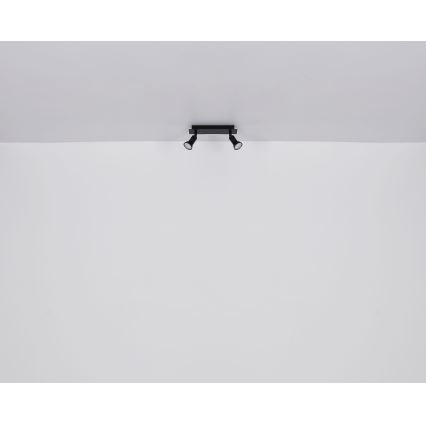 Globo - Foco 2xGU10/35W/230V negro