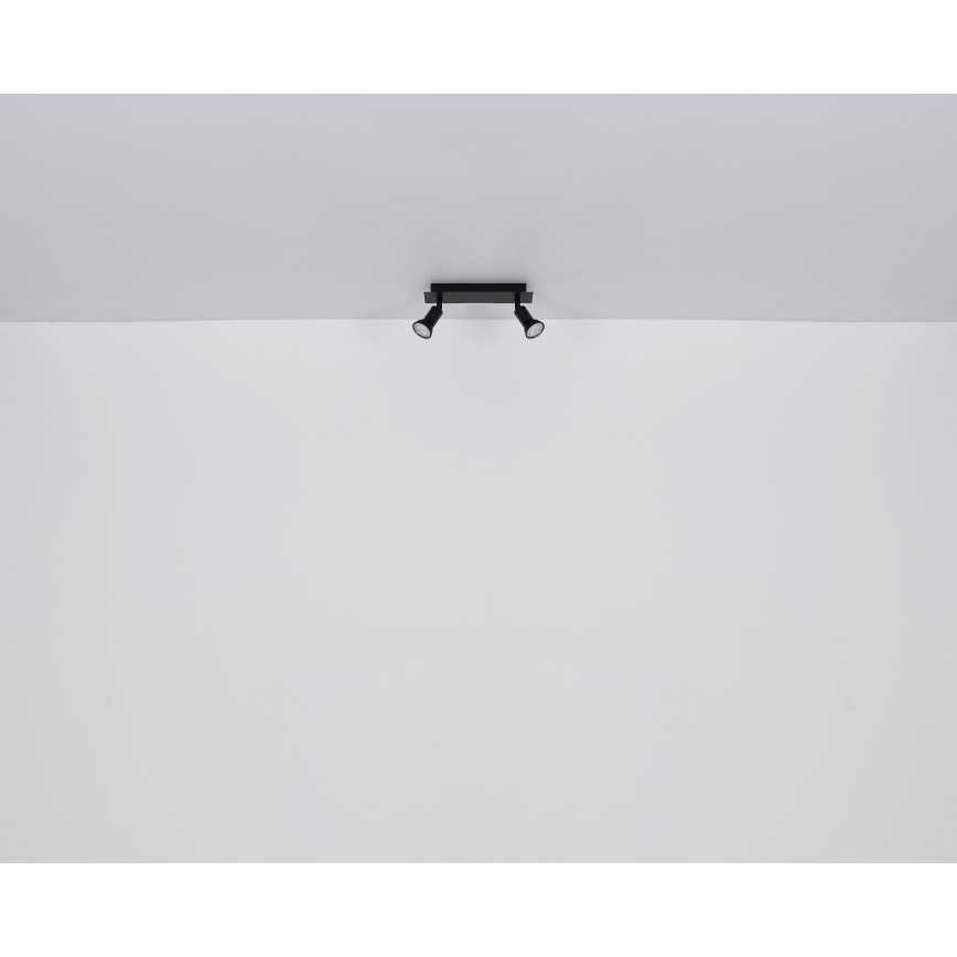 Globo - Foco 2xGU10/35W/230V negro