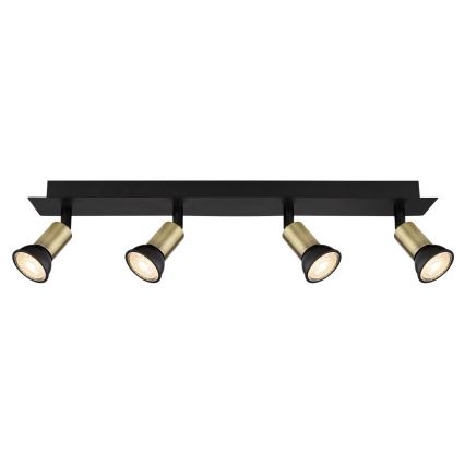 Globo - Foco 4xGU10/35W/230V negro/latón