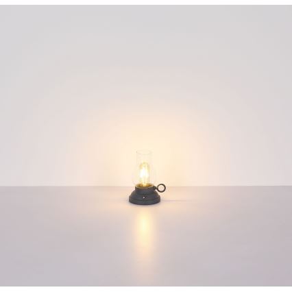 Globo - LED Lámpara de mesa táctil recargable y regulable LED/1W/3,7V 1200 mAh antracita