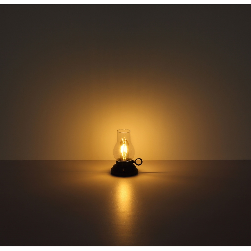 Globo - LED Lámpara de mesa táctil recargable y regulable LED/1W/3,7V 1200 mAh verde