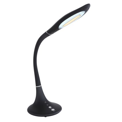 Globo - Lámpara de mesa LED regulable táctil flexible LED/9W/230V 3000/4500/6500K negro