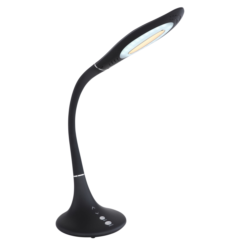 Globo - Lámpara de mesa LED regulable táctil flexible LED/9W/230V 3000/4500/6500K negro