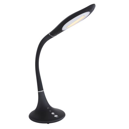 Globo - Lámpara de mesa LED regulable táctil flexible LED/9W/230V 3000/4500/6500K negro