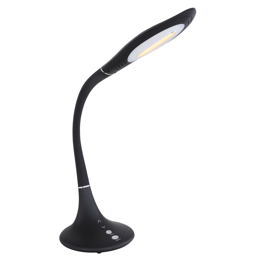 Globo - Lámpara de mesa LED regulable táctil flexible LED/9W/230V 3000/4500/6500K negro