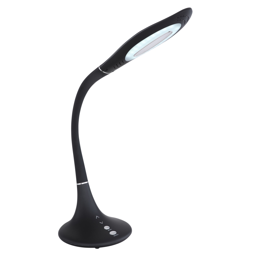Globo - Lámpara de mesa LED regulable táctil flexible LED/9W/230V 3000/4500/6500K negro