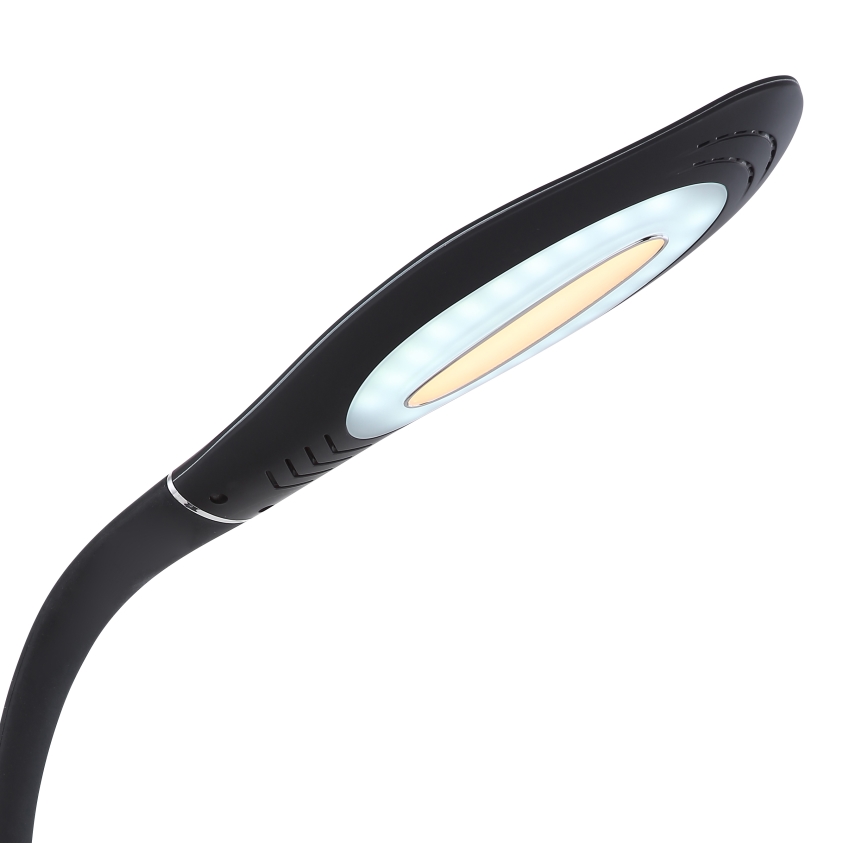 Globo - Lámpara de mesa LED regulable táctil flexible LED/9W/230V 3000/4500/6500K negro