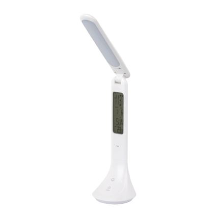 Globo - Lámpara de mesa LED recargable regulable con pantalla LED/4W/230V 2200 mAh blanco