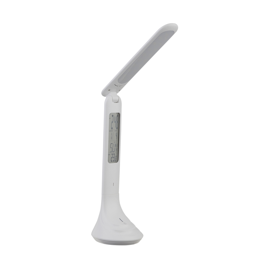 Globo - Lámpara de mesa LED recargable regulable con pantalla LED/4W/230V 2200 mAh blanco