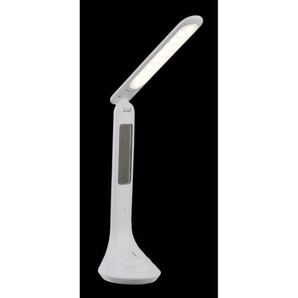 Globo - Lámpara de mesa recargable LED regulable con pantalla LED/4W/230V 2200 mAh blanca