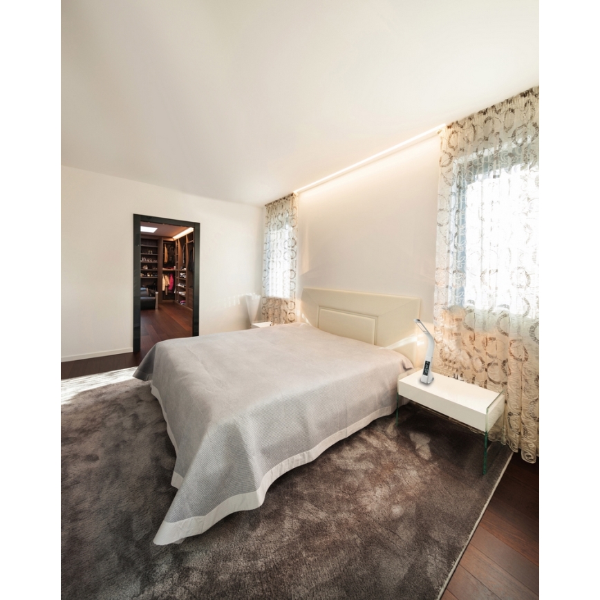 Globo - Lámpara de sobremesa LED táctil regulable con pantalla LED/6,5W/230V 3000/4500/5800K blanca