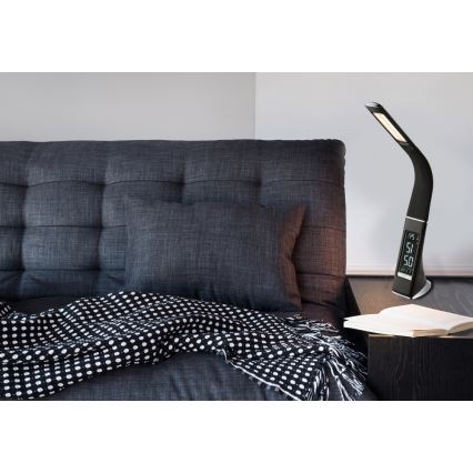 Globo - Lámpara de mesa LED regulable con control táctil y pantalla LED/6,5W/230V 3000/4500/5800K negra