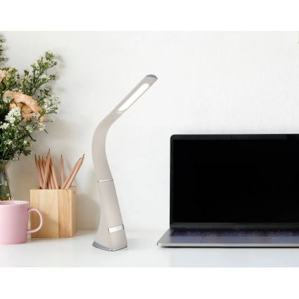 Globo - Lámpara de mesa LED recargable y regulable con control táctil LED/5W/5V 2200 mAh