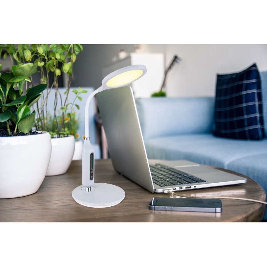 Globo - Lámpara de mesa regulable LED táctil LED/9W/230V 3000/4000/6500K gris