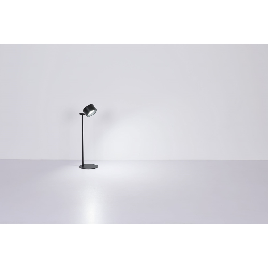 Globo - Lámpara de mesa regulable LED táctil 4en1 LED/4W/5V 3000/4000/5000K 1200 mAh negro