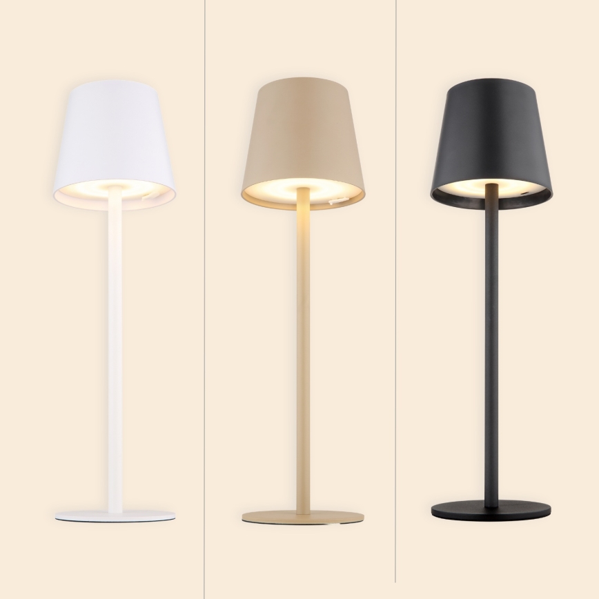 Globo 58438S - Lámpara de exterior LED táctil regulable VANNIE LED/3W/3,7V IP44 beige