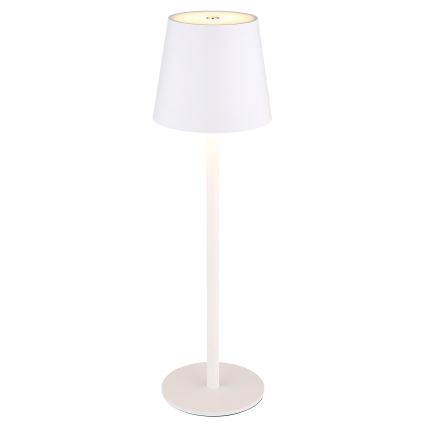 Globo 58438W - Lámpara de exterior LED táctil regulable VANNIE LED/3W/3,7V IP44 blanco