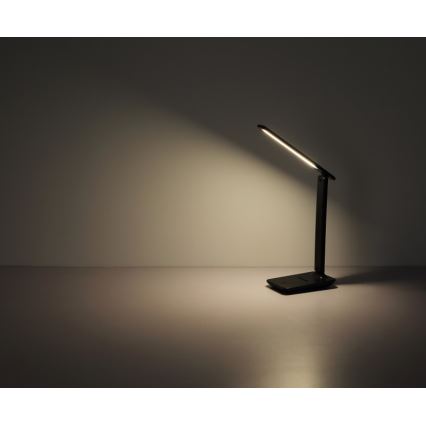 Globo 58439SA - Lámpara de mesa LED táctil recargable y regulable BRIGHTON LED/5W/5V 1800 mAh negro