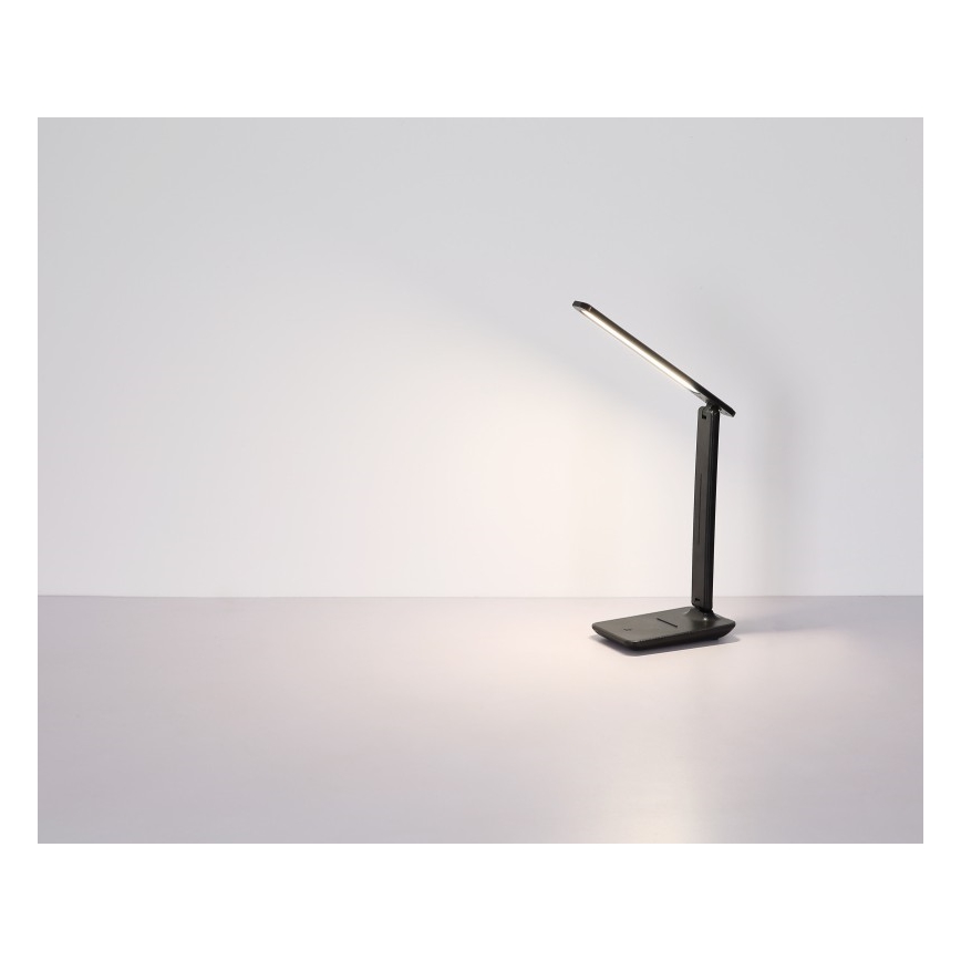 Globo 58439SA - Lámpara de mesa LED táctil recargable y regulable BRIGHTON LED/5W/5V 1800 mAh negro