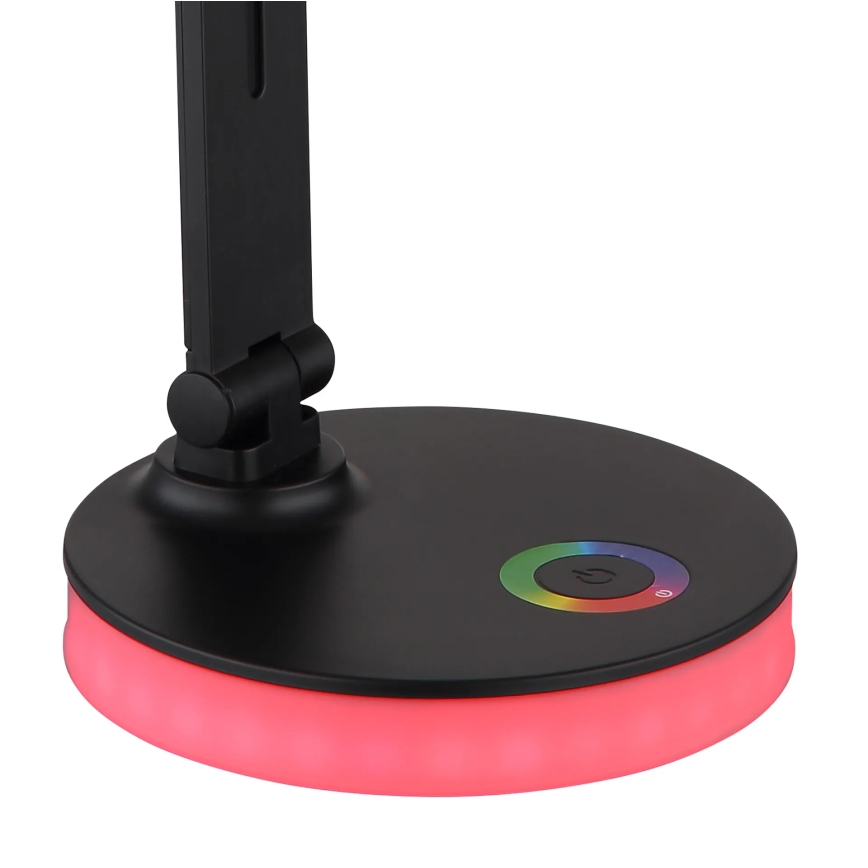 Globo - LED RGBW Lámpara de mesa táctil regulable LED/5W/230V + LED/2W 2700K/4000K/6500K negro