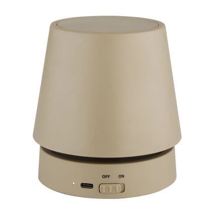 Globo - Lámpara de sobremesa LED recargable con control táctil y regulable LED/1,2W/3V 1200 mAh